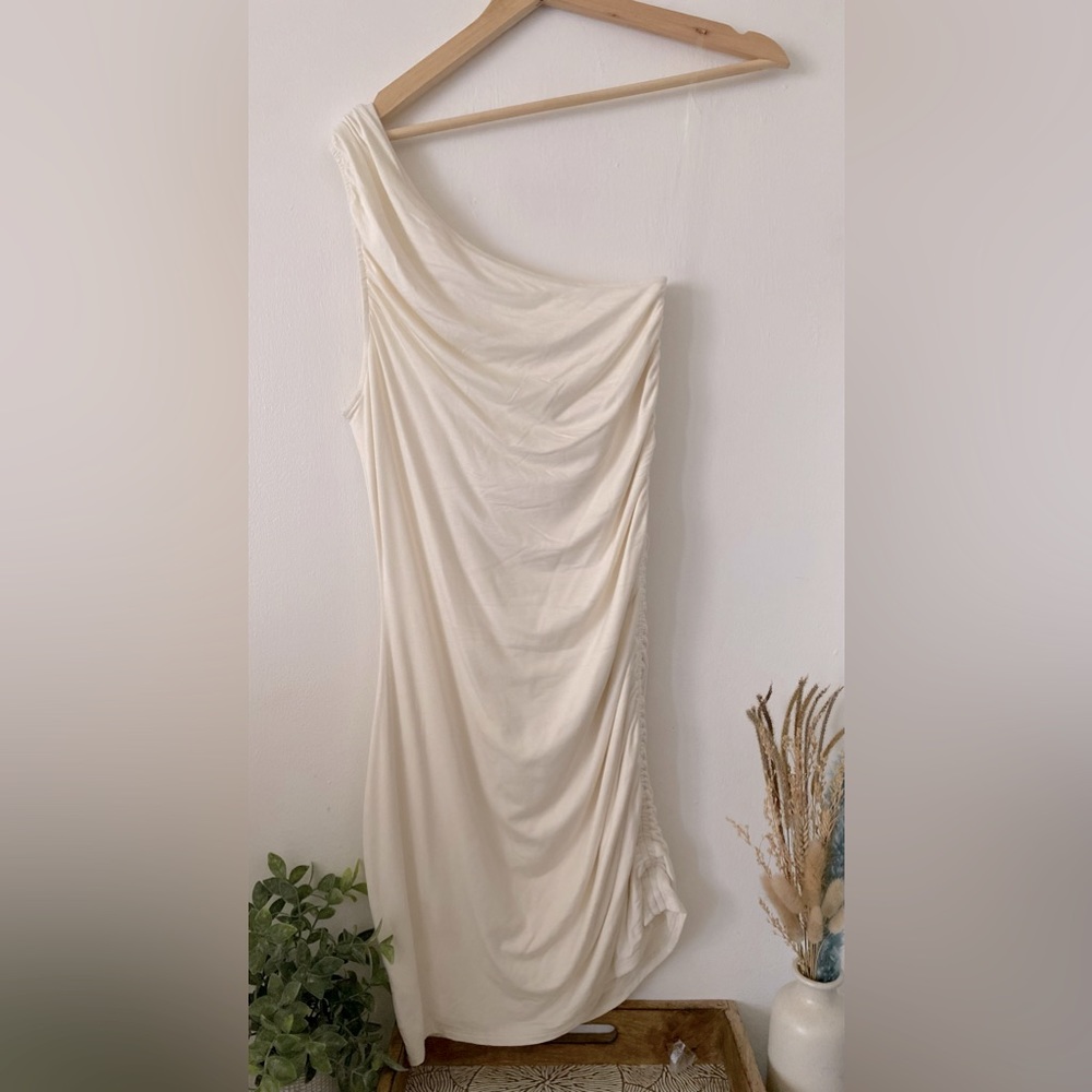 125.-One shoulder Body-con Mini Dress